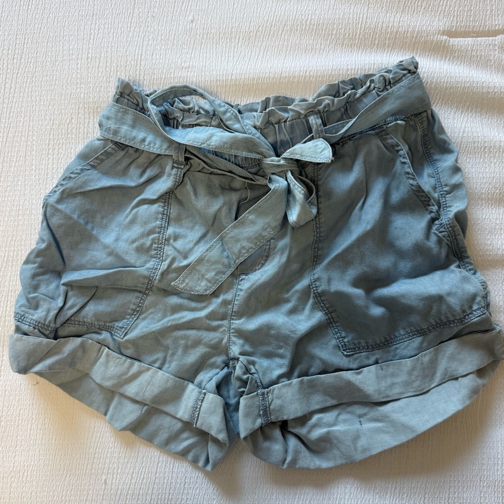 Aerie High Waist Light Blue Shorts